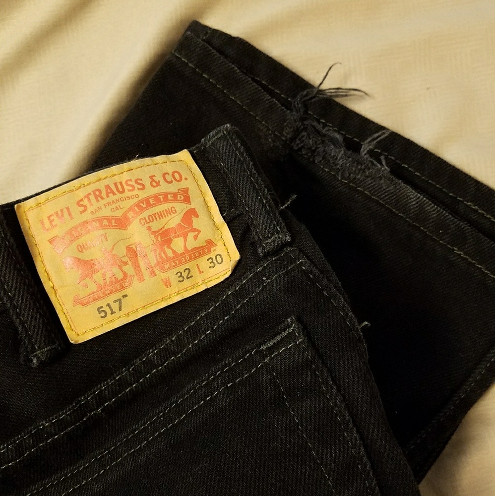 Mens Black 517 Levis
